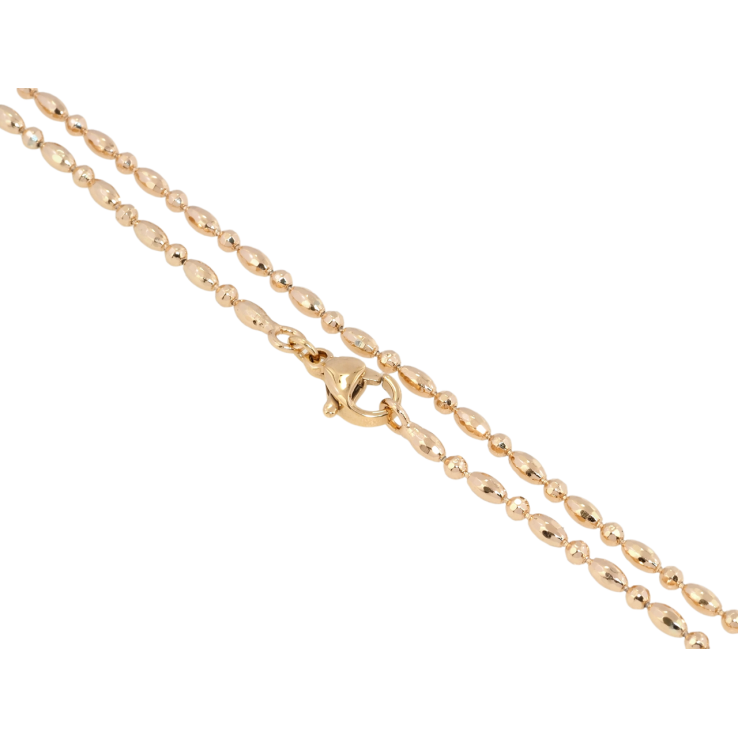 Ланцюжок Xuping Позолота 18K Плетіння Декоративна Перлина довжина 49см х 2мм фото №9 Ланцюжок Xuping Позолота 18K Плетіння Декоративна Перлина довжина 49см х 2мм фото №9