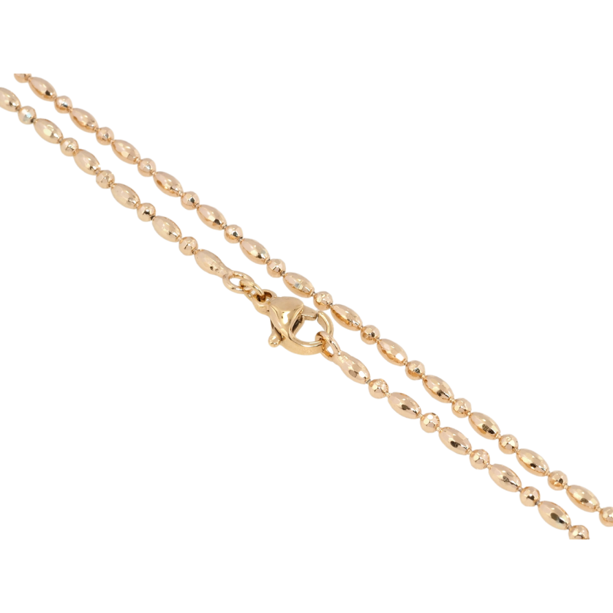 Ланцюжок Xuping Позолота 18K Плетіння Декоративна Перлина довжина 49см х 2мм фото №1