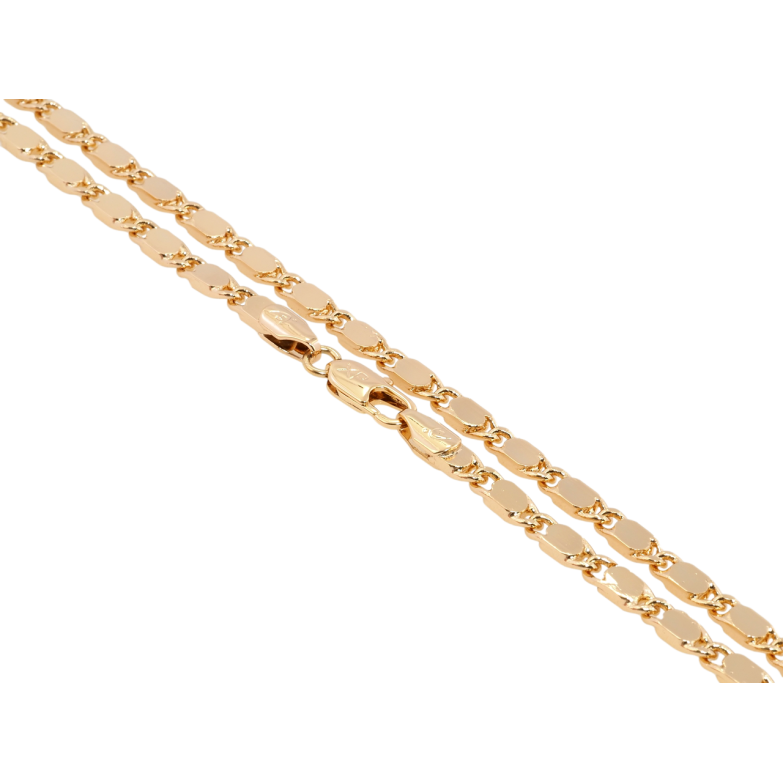 Цепочка Xuping Позолота 18K Плетение Морская Цепь длина 51см х 5мм фото №2