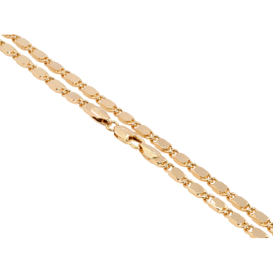 Цепочка Xuping Позолота 18K Плетение Морская Цепь длина 51см х 5мм фото №1