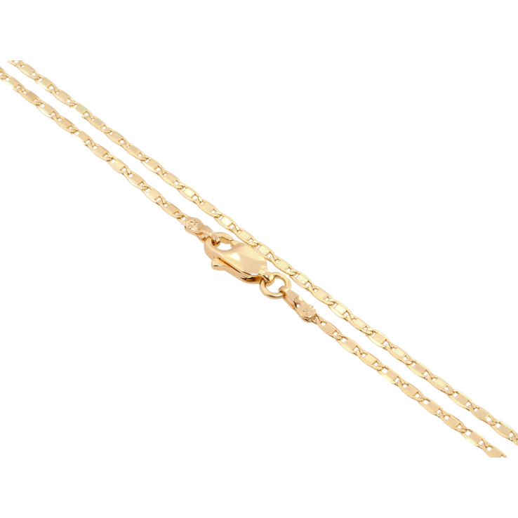 Ланцюжок Xuping Позолота 18K Плетіння Морський Ланцюг довжина 44см х 2мм фото №6 Ланцюжок Xuping Позолота 18K Плетіння Морський Ланцюг довжина 44см х 2мм фото №6