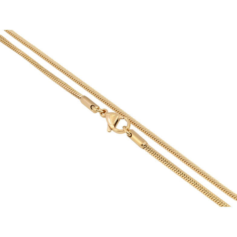 Цепочка Xuping ТТМ Stainless Steel цвет 18K Плетение Ювелирный шнур 4-х гранный длина 45см х 2мм фото №1