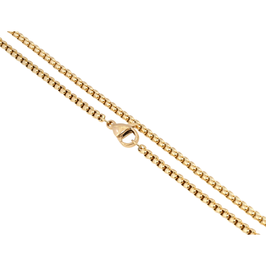 Цепочка Xuping ТТМ Stainless Steel цвет 18K Плетение Бельцер длина 46см х 2.5мм фото №1