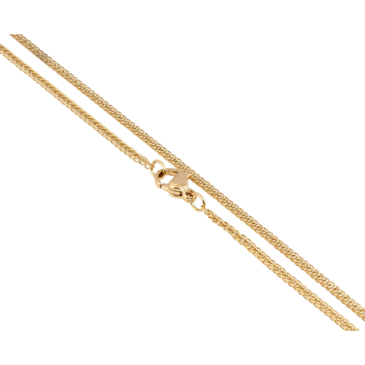 Ланцюжок Xuping ТТМ Stainless Steel колір 18K Плетіння Перська ніч довжина 46см х 2мм фото №14 Ланцюжок Xuping ТТМ Stainless Steel колір 18K Плетіння Перська ніч довжина 46см х 2мм фото №14