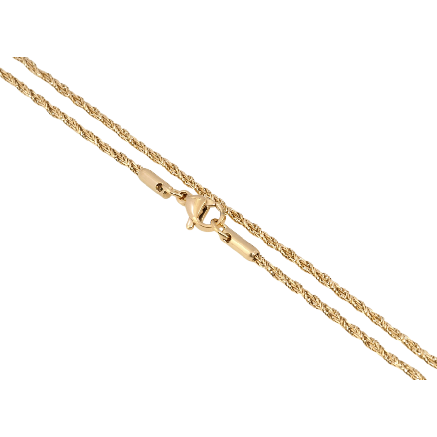 Цепочка Xuping ТТМ Stainless Steel цвет 18K Плетение Веревка длина 46см х 2мм фото №1