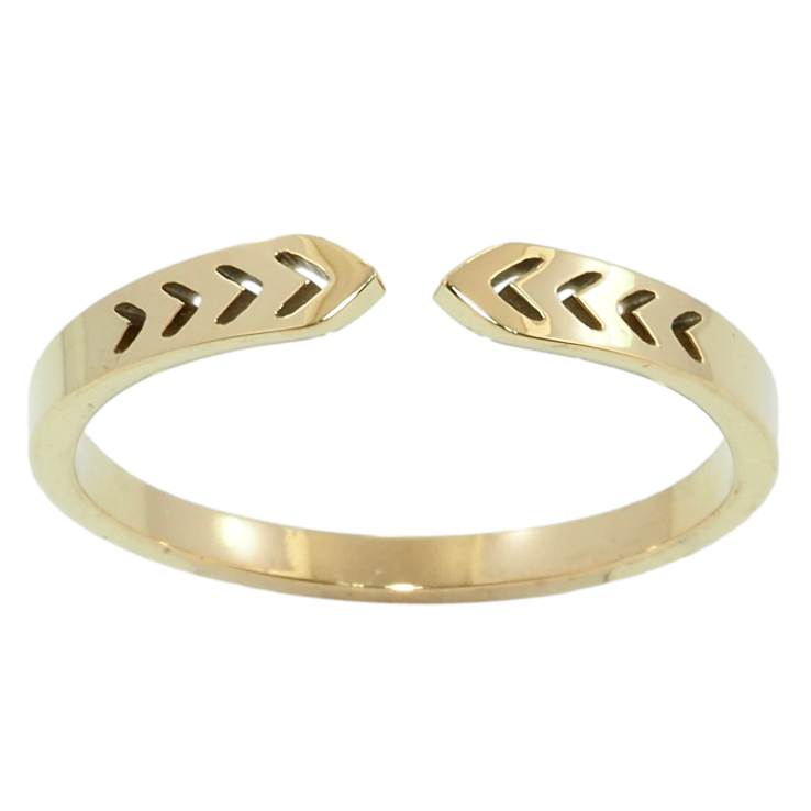 Каблучка Xuping TTM Stainless Steel Колір 14К Різьблений орнамент фото №6