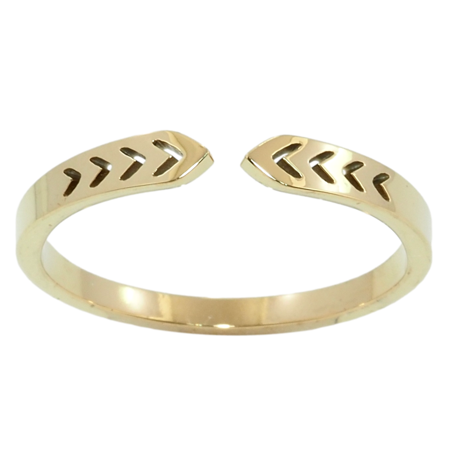 Каблучка Xuping TTM Stainless Steel Колір 14К Різьблений орнамент фото №1