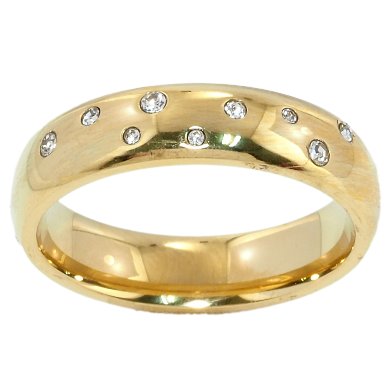 Каблучка Xuping TTM Stainless Steel Колір 14К Вставки цирконію фото №1 Каблучка Xuping TTM Stainless Steel Колір 14К Вставки цирконію фото №1