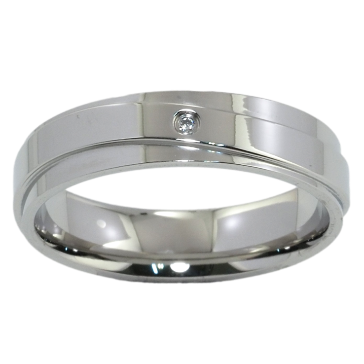 Каблучка Xuping TTM Stainless Steel Колір Родій Обручка з візерунком, шир. 5мм фото №5