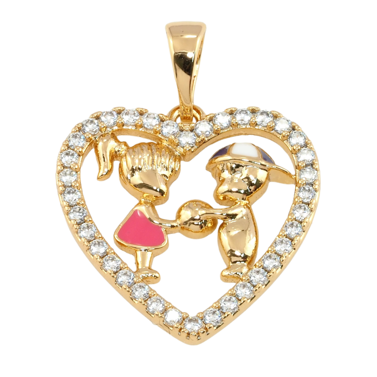 Кулон Xuping Позолота 18K Серце для ланцюжка до 5мм фото №7