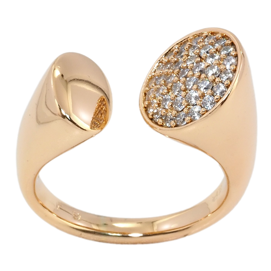 Кольцо Xuping Позолота 18K Инкрустация цирконием фото №1