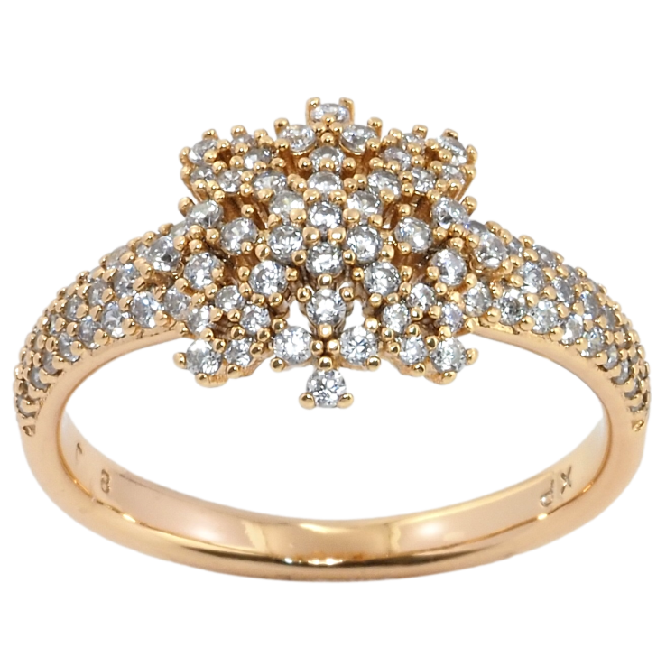 Каблучка Xuping Позолота 18K Інкрустація цирконієм фото №9