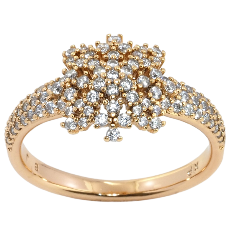 Кольцо Xuping Позолота 18K Инкрустация цирконием фото №1 Кольцо Xuping Позолота 18K Инкрустация цирконием фото №1