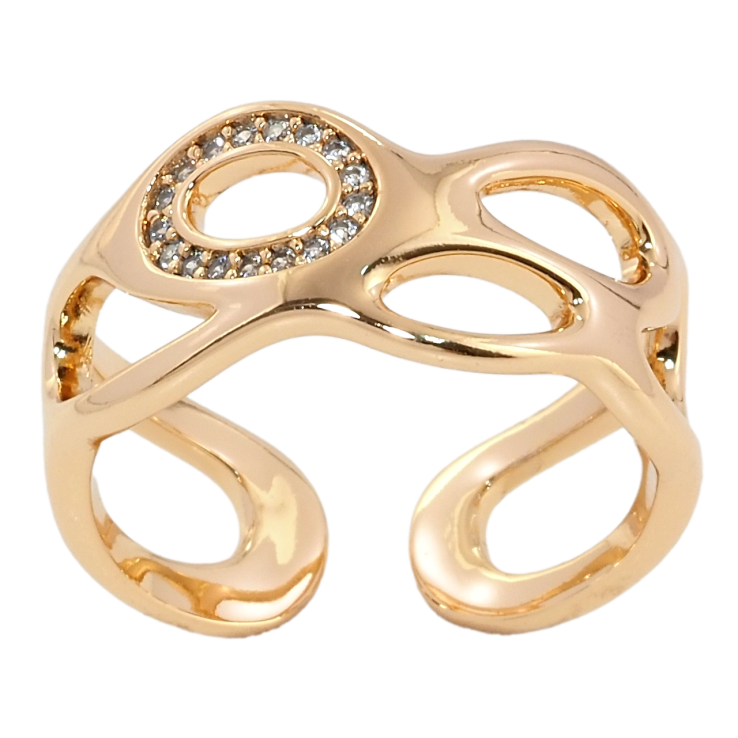 Кольцо Xuping Позолота 18K Авангард фото №12