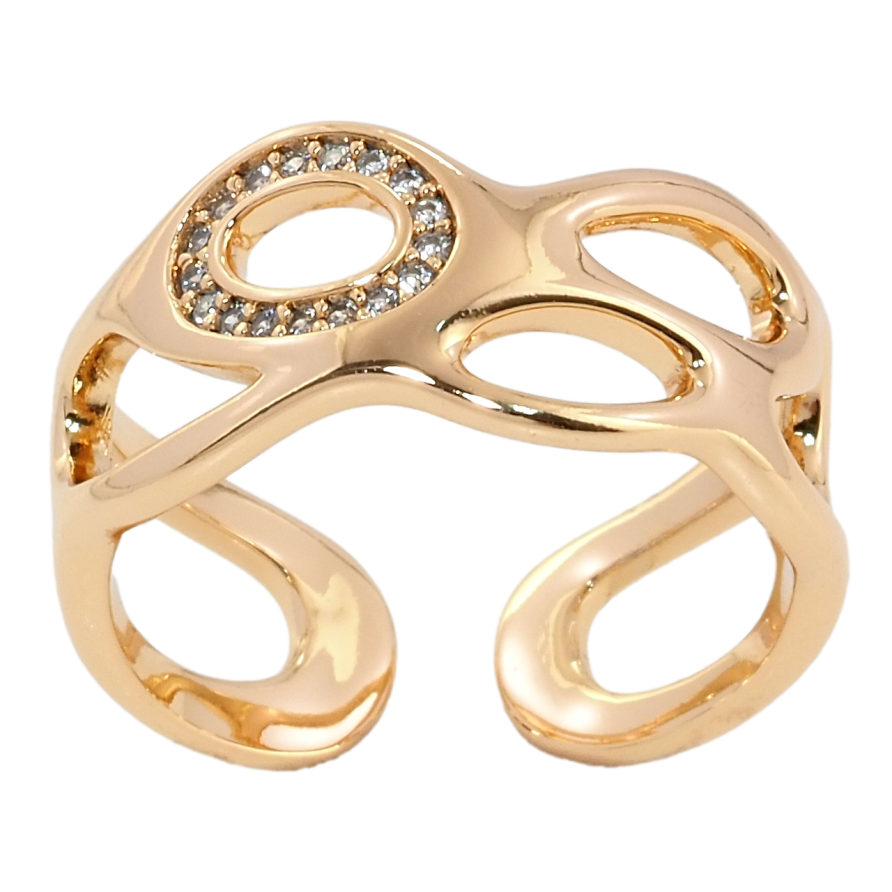 Кольцо Xuping Позолота 18K Авангард фото №1