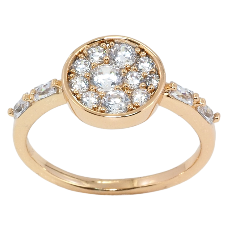 Кольцо Xuping Позолота 18K Инкрустация  цирконием фото №13