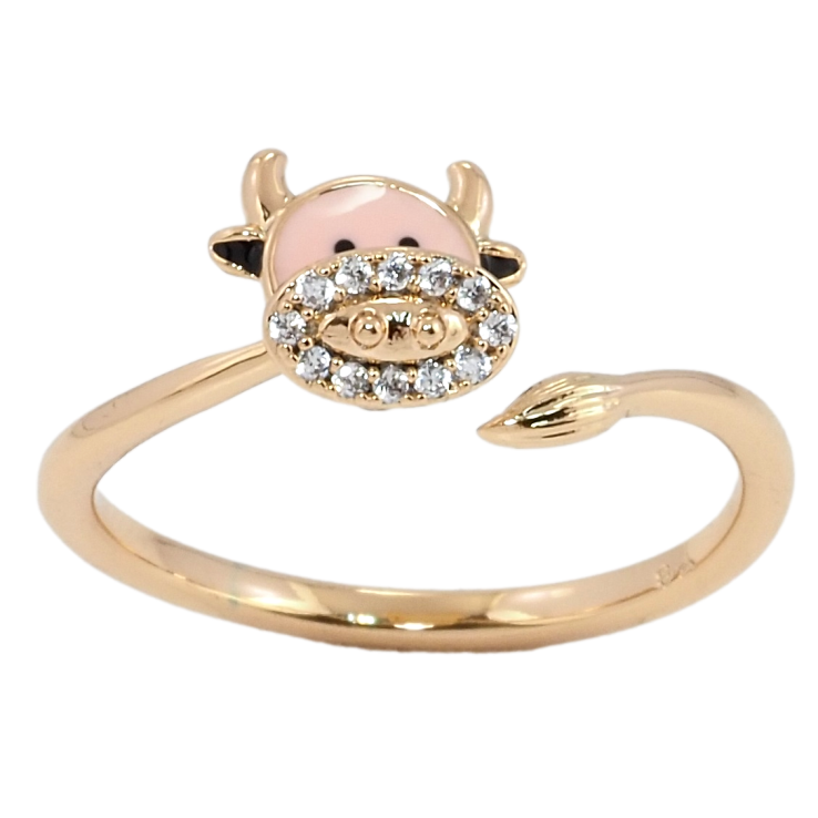 Кольцо Xuping Позолота 18K Коровка фото №10