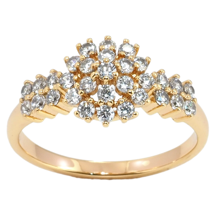 Кольцо Xuping Позолота 18K Инкрустация цирконием фото №18