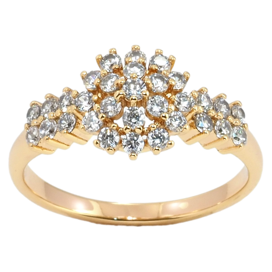 Кольцо Xuping Позолота 18K Инкрустация цирконием фото №1