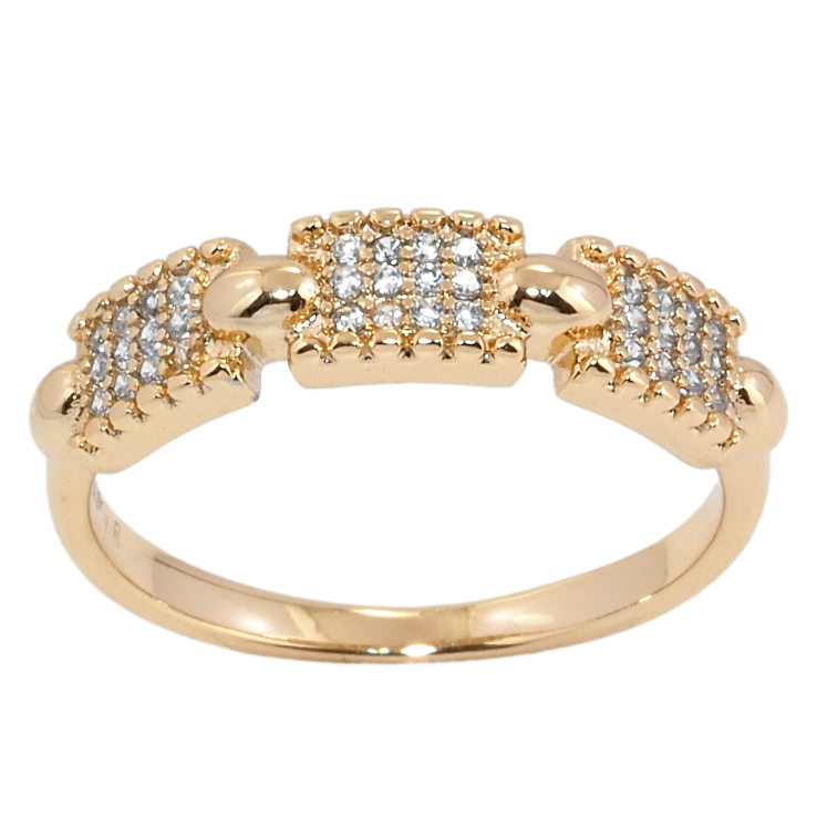 Кольцо Xuping Позолота 18K Инкрустация цирконием фото №11