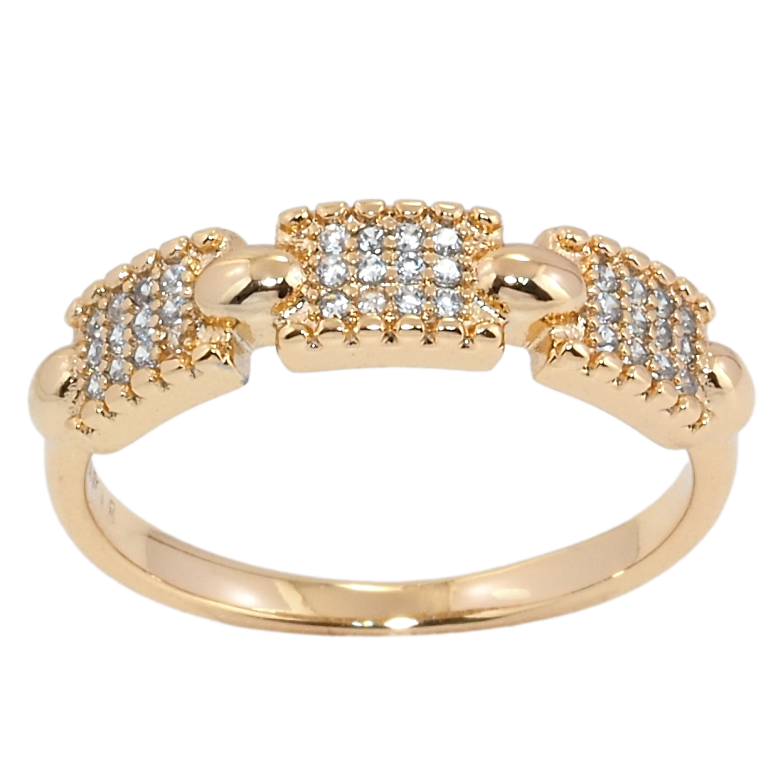 Каблучка Xuping Позолота 18K Інкрустація цирконієм фото №9