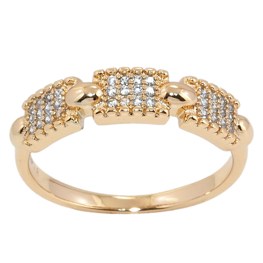 Каблучка Xuping Позолота 18K Інкрустація цирконієм фото №1