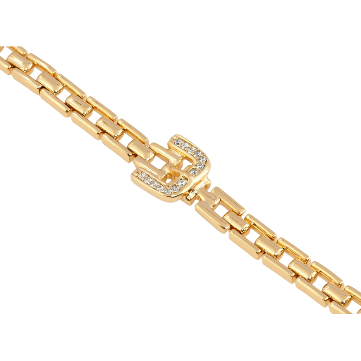 Браслет Xuping Позолота 18K Ремешок длина 17.5см х 4мм фото №4