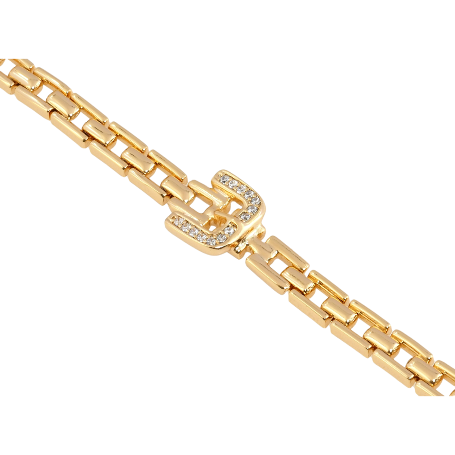 Браслет Xuping Позолота 18K Ремешок длина 17.5см х 4мм фото №1