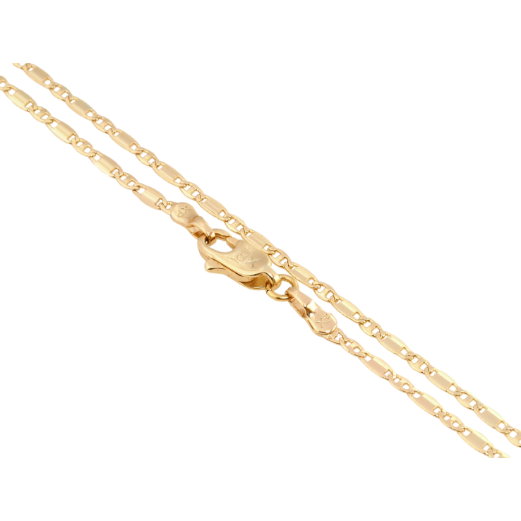 Ланцюжок Xuping Позолота 18K Плетіння Морський ланцюг довжина 45см х 2мм фото №9 Ланцюжок Xuping Позолота 18K Плетіння Морський ланцюг довжина 45см х 2мм фото №9