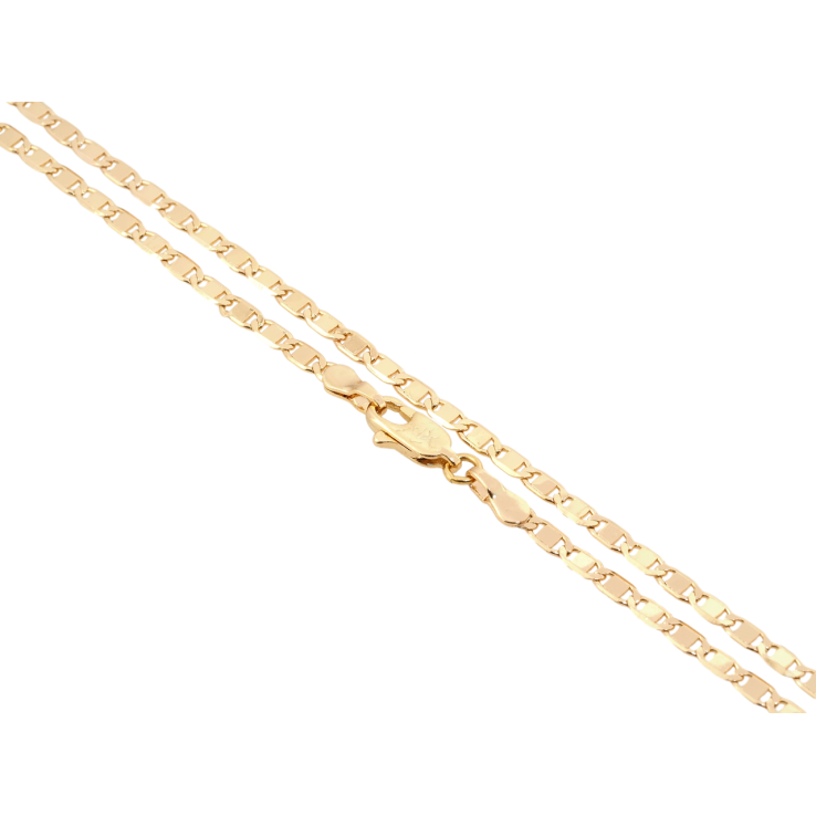 Ланцюжок Xuping Позолота 18K Плетіння Морський ланцюг довжина 45см х 3мм фото №4 Ланцюжок Xuping Позолота 18K Плетіння Морський ланцюг довжина 45см х 3мм фото №4