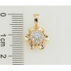 Кулон Xuping Позолота 18K Квітка з цирконієм для ланцюжка до 5мм фото №2