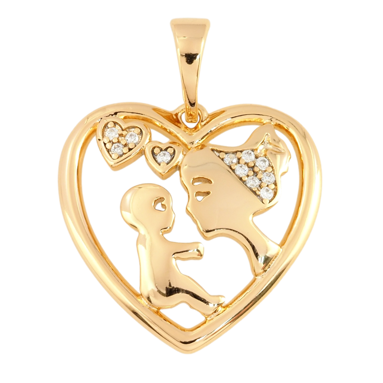 Кулон Xuping Позолота 18K Счастье материнства для цепочки до 5мм фото №1 Кулон Xuping Позолота 18K Счастье материнства для цепочки до 5мм фото №1