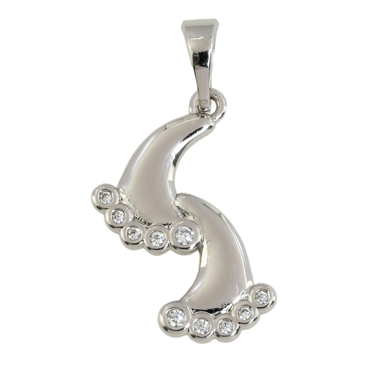 Кулон Xuping Родій Сліди для ланцюжка до 5мм фото №2