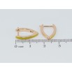Серьги Xuping Позолота 18K английский замок Скобы покрашены салатовой эмалью фото №2