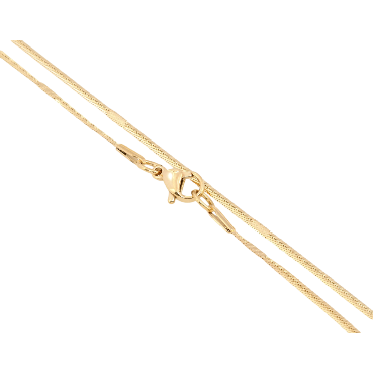 Ланцюжок Xuping ТТМ Stainless Steel колір 18K Плетіння Снейк довжина 45см х 2мм фото №16 Ланцюжок Xuping ТТМ Stainless Steel колір 18K Плетіння Снейк довжина 45см х 2мм фото №16