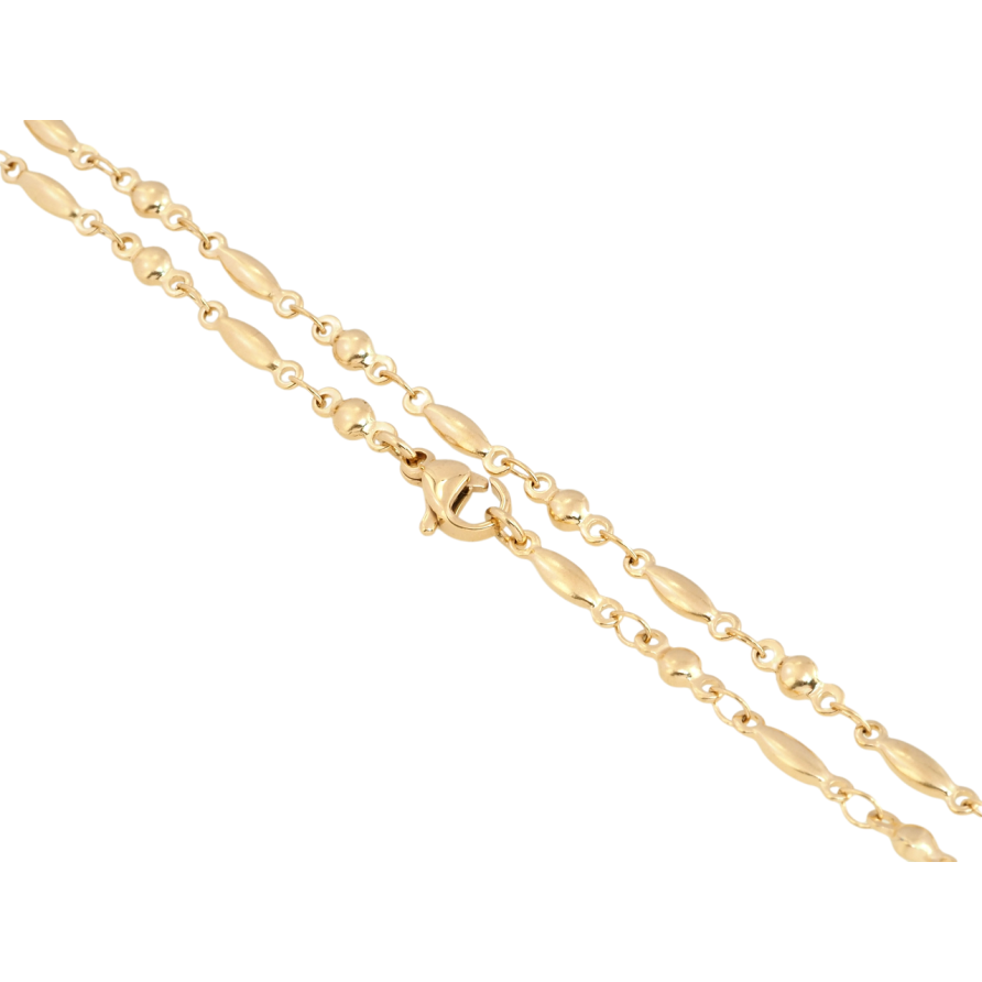 Ланцюжок Xuping ТТМ Stainless Steel колір 18K Плетіння Фантазійне довжина 46см х 3мм фото №1