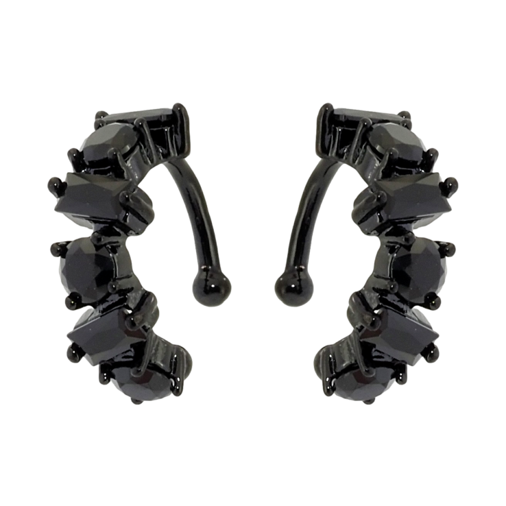 Сережки Xuping Позолота Black (чорне золото) кафи Інкрустація чорним цирконієм фото №17 Сережки Xuping Позолота Black (чорне золото) кафи Інкрустація чорним цирконієм фото №17