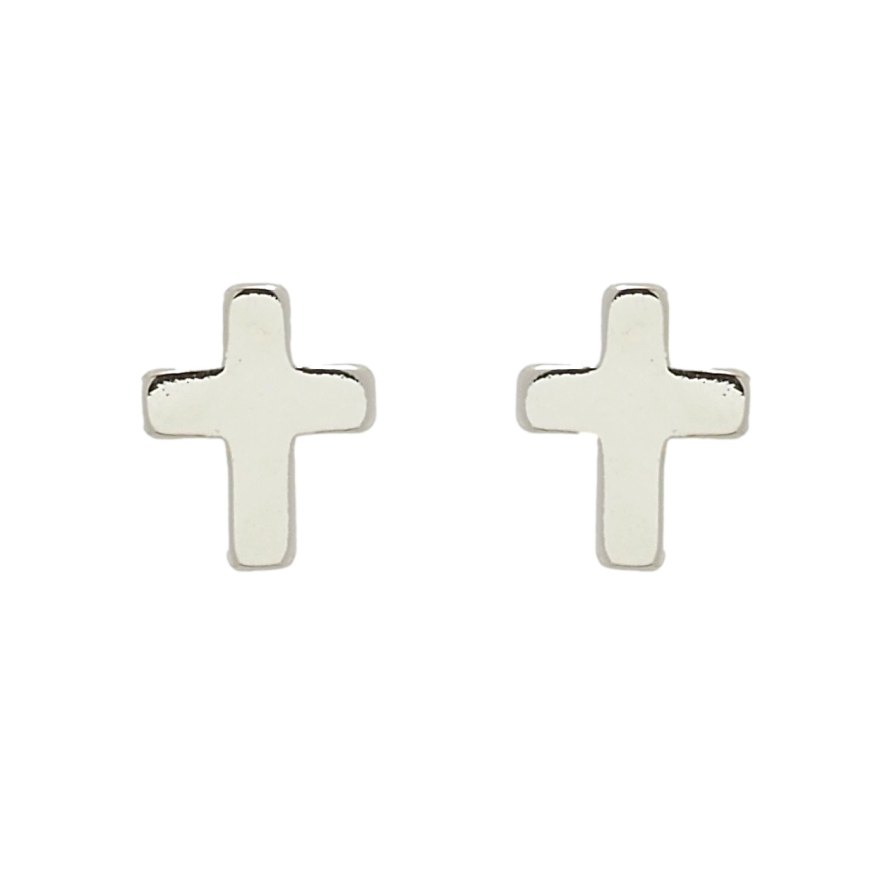 Серьги Xuping Родий пусеты Крестики фото №1