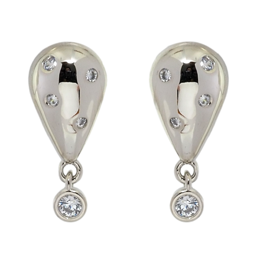 Сережки Xuping Родій пусети Декоративні підвіски з цирконієм фото №1