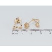 Сережки Xuping Позолота 18K пусети Декоративні петельки фото №2 Сережки Xuping Позолота 18K пусети Декоративні петельки фото №2