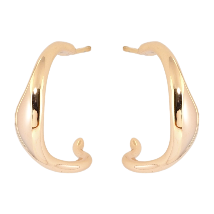 Сережки Xuping Позолота 18K пусети Фігурні дуги фото №4