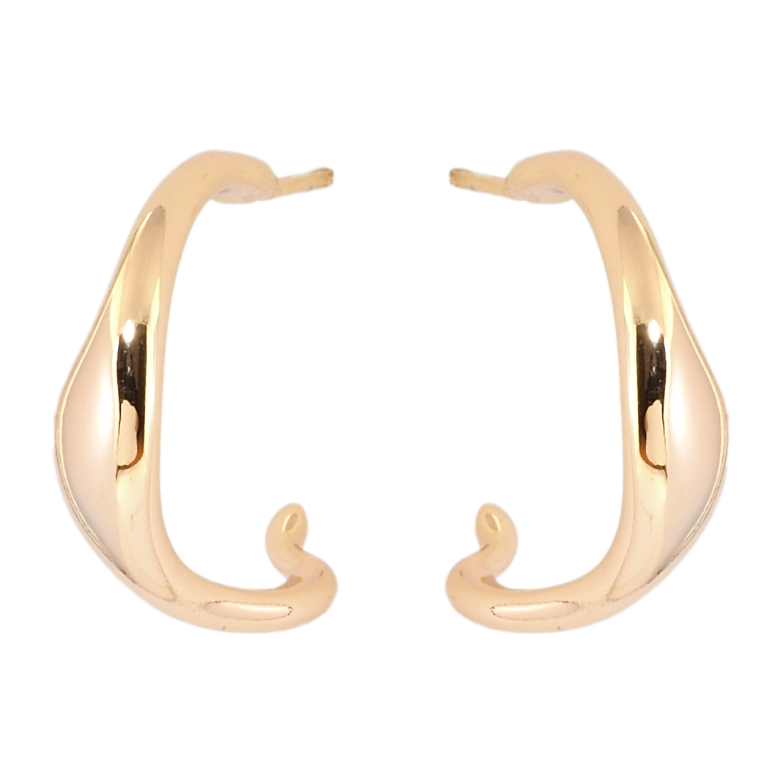 Сережки Xuping Позолота 18K пусети Фігурні дуги фото №2 Сережки Xuping Позолота 18K пусети Фігурні дуги фото №2