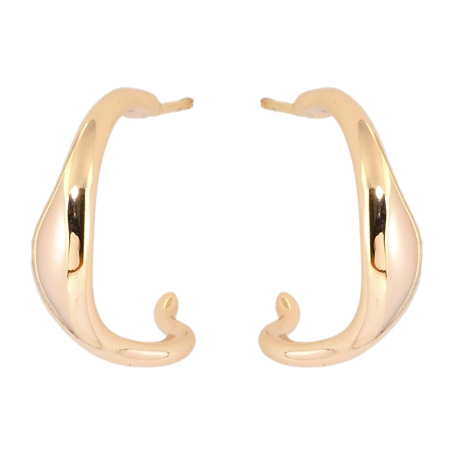 Сережки Xuping Позолота 18K пусети Фігурні дуги фото №1 Сережки Xuping Позолота 18K пусети Фігурні дуги фото №1