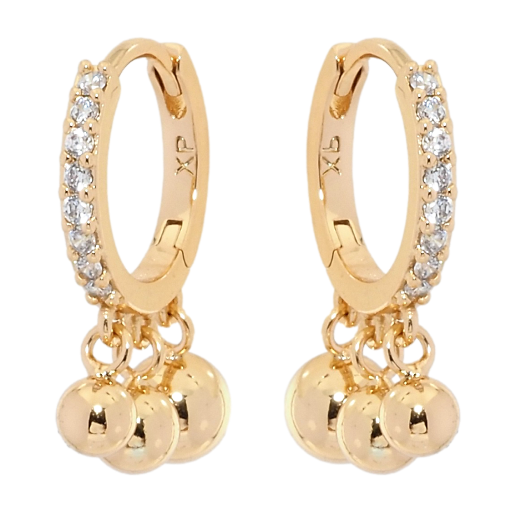 Сережки Xuping Позолота 18K підвіски на колечках Кульки фото №15 Сережки Xuping Позолота 18K підвіски на колечках Кульки фото №15