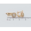 Сережки Xuping Позолота 18K англійський замок Інкрустація цирконієм фото №2