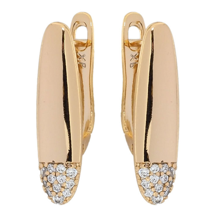 Сережки Xuping Позолота 18K англійський замок Інкрустація цирконієм фото №14 Сережки Xuping Позолота 18K англійський замок Інкрустація цирконієм фото №14