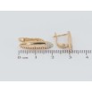 Сережки Xuping Позолота 18K англійський замок Інкрустація цирконієм фото №2