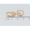 Сережки Xuping Позолота 18K колечка Завитки фото №2