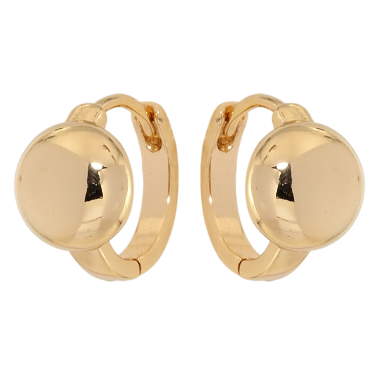 Серьги Xuping Позолота 18K колечки Полусферы фото №10