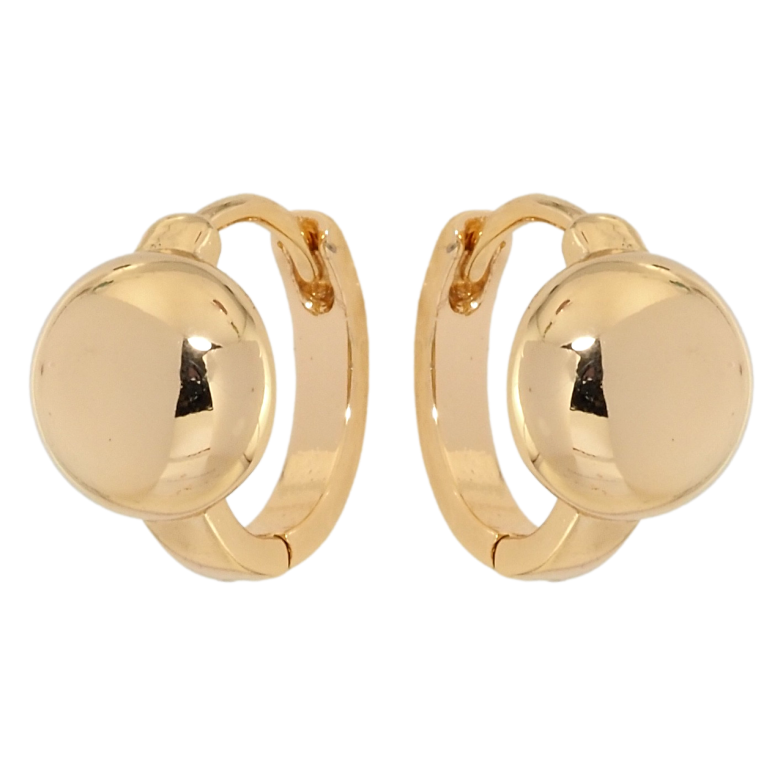 Серьги Xuping Позолота 18K колечки Полусферы фото №1